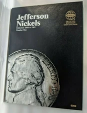 Jefferson Nickels Album Coin Folder Whitman Vol #1 1938-1961 Silver War 9009 NEW