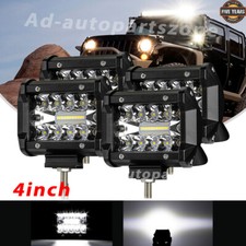 4pcs 4inch Led Work Light Bar Flood Spot Combo Fog Pods Driving Atv Offroad 4wd