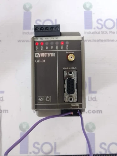 westermo GD-01 Art.No 3196-0001 westermo gsm model v24/rs232-c industrial plc