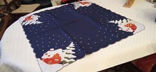 Nappe à thé centre de table broder Noël