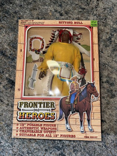 In Time Products Frontier Heroes 12" Posable Sitting Bull Figure #93107