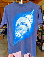 "The Children's Place" Blue Baseball themed Short Sleeve T-Shirt - Size XL 14