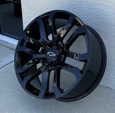Gloss Black Denali Style Wheels 20x9 Fits 1999-2026 Chevy Silveradotahoe