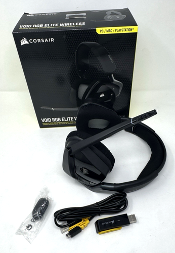 Corsair VOID RGB Elite Wireless Premium Gaming Headset with 7.1 Surround Sound - Picture 2 of 16