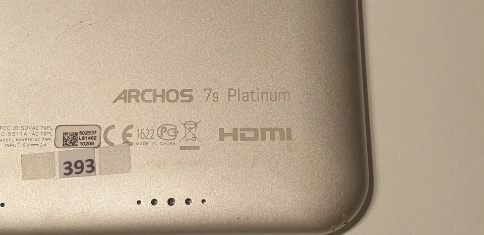 Tableta Archos 79 Platinium - Cristal Táctil Responde No - No Funciona - Imagen 4 de 4