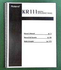 Roland KR-111 Owner's Instruction Manual: 186 Pages  Protective Covers 