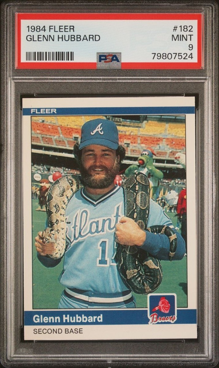 1984 Fleer GLENN HUBBARD 