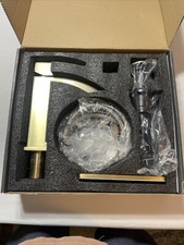 Single Hole Bathroom Faucet Matte Gold