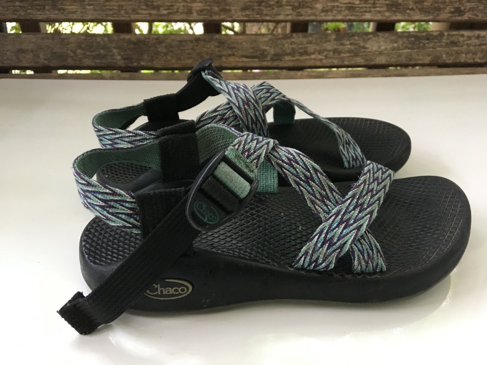 APL Sandali sportivi classici con cinturino Chaco donna Z 1 taglia 6 verde viola