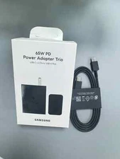 New Samsung Charger 65W PD Super Fast Trio Port Wall USB-C / USB-A Original