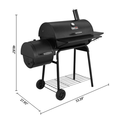 Charcoal Grills Smoker Outdoor BBQ with Offset Smoker Extra Large Heavy Duty - Picture 6 of 11