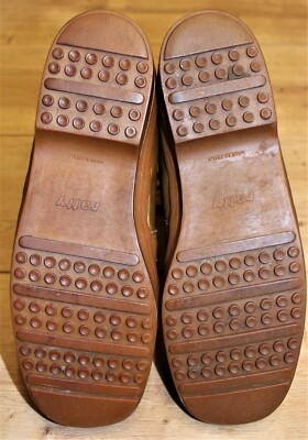 Chaussures Randonnée Vintage St Moritz – Cuir Marron, Taille EUR 43, Made In Italy