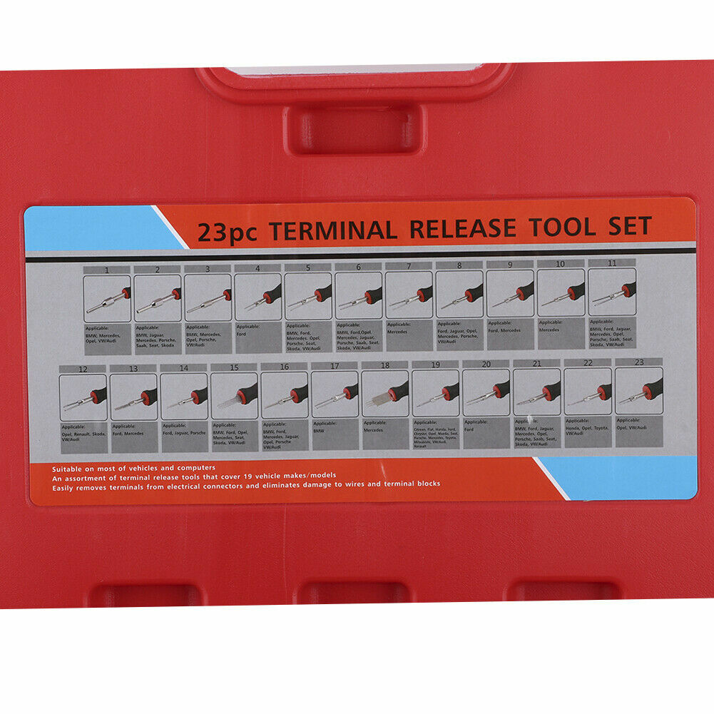 23x Electrical Terminal Removal Tool Connector Release Kit Auto Repair