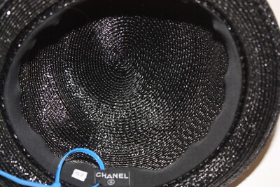 CHANEL Hat size 57 (M) New Chanel Black Wool Beret with Fringe Size 57 M main image 3