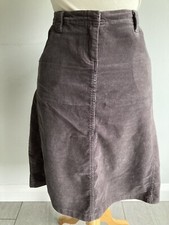 White Stuff Ladies Grey Fine Corduroy Skirt Size 10. Good Condition.