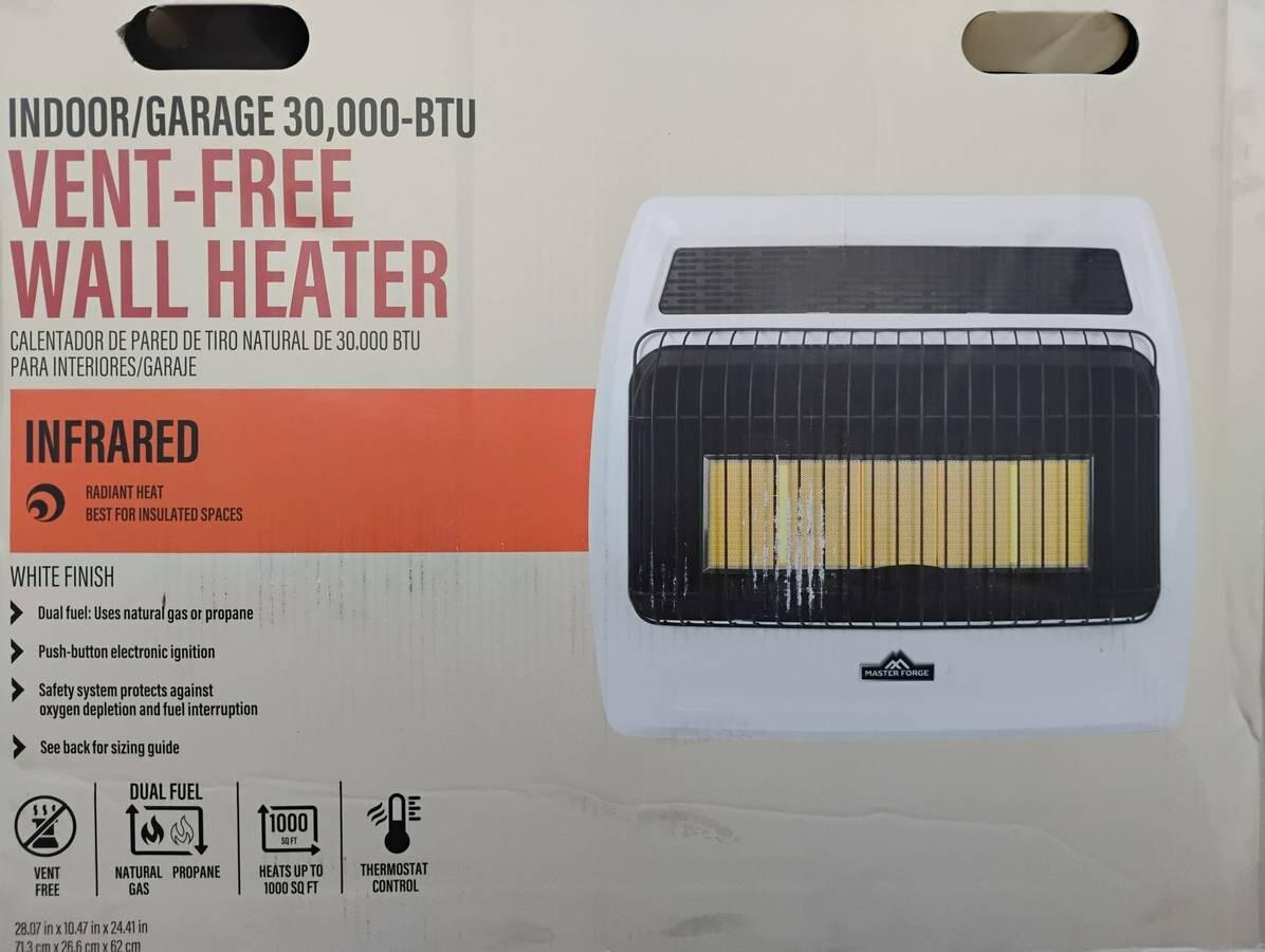 Natural Gas Infrared Wall Heater Bluegrass Living, NG Gas Vent Free
