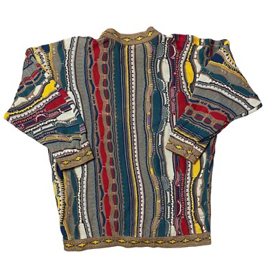 Vintage COOGI Australia Multicolor 3D Textured Knit 90s Pullover