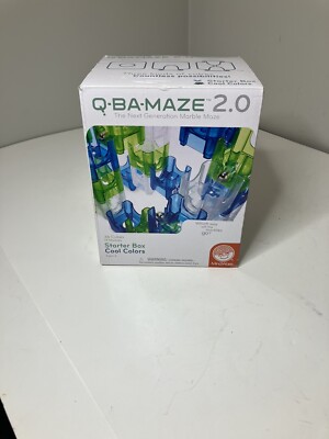 MindWare Q-BA-MAZE 2.0 Marble Maze Starter Box Cool Colors Complete Set