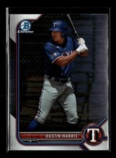 DUSTIN HARRIS ⚾ 2022 Bowman Chrome Draft #BDC-41 Texas Rangers