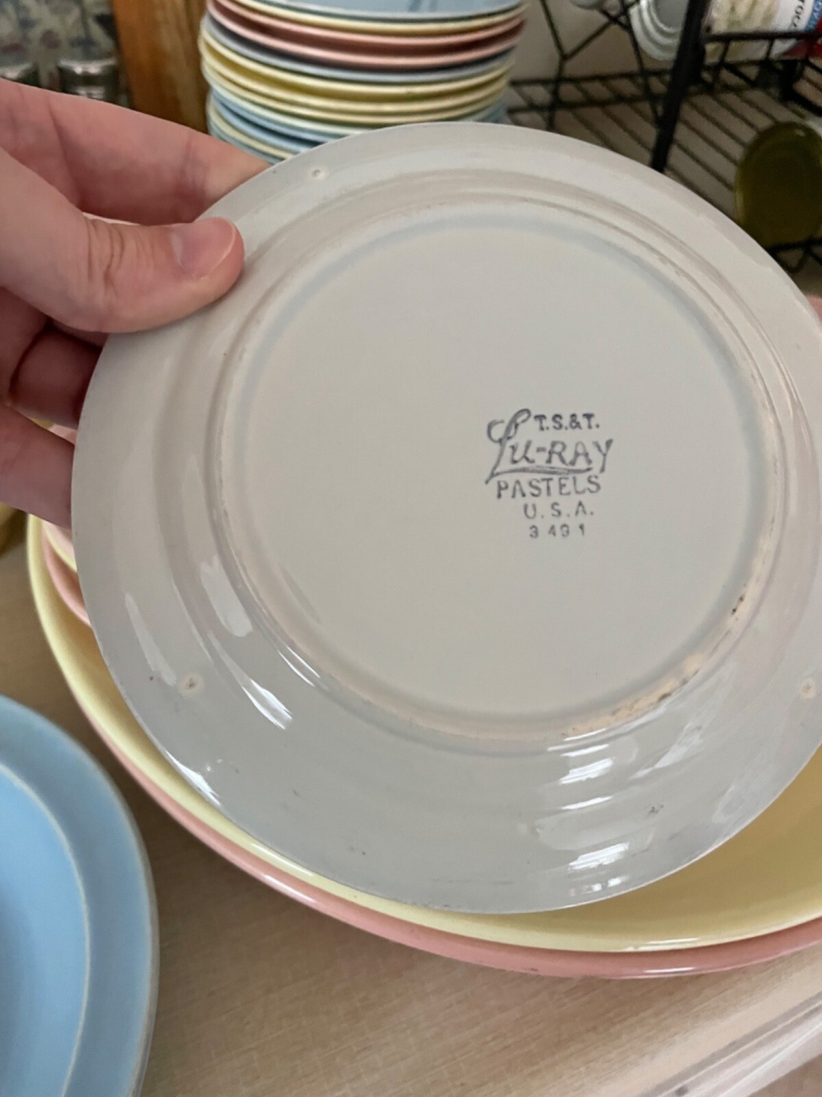 LuRay Pastel Dish Set Vintage Mid Century Modern eBay