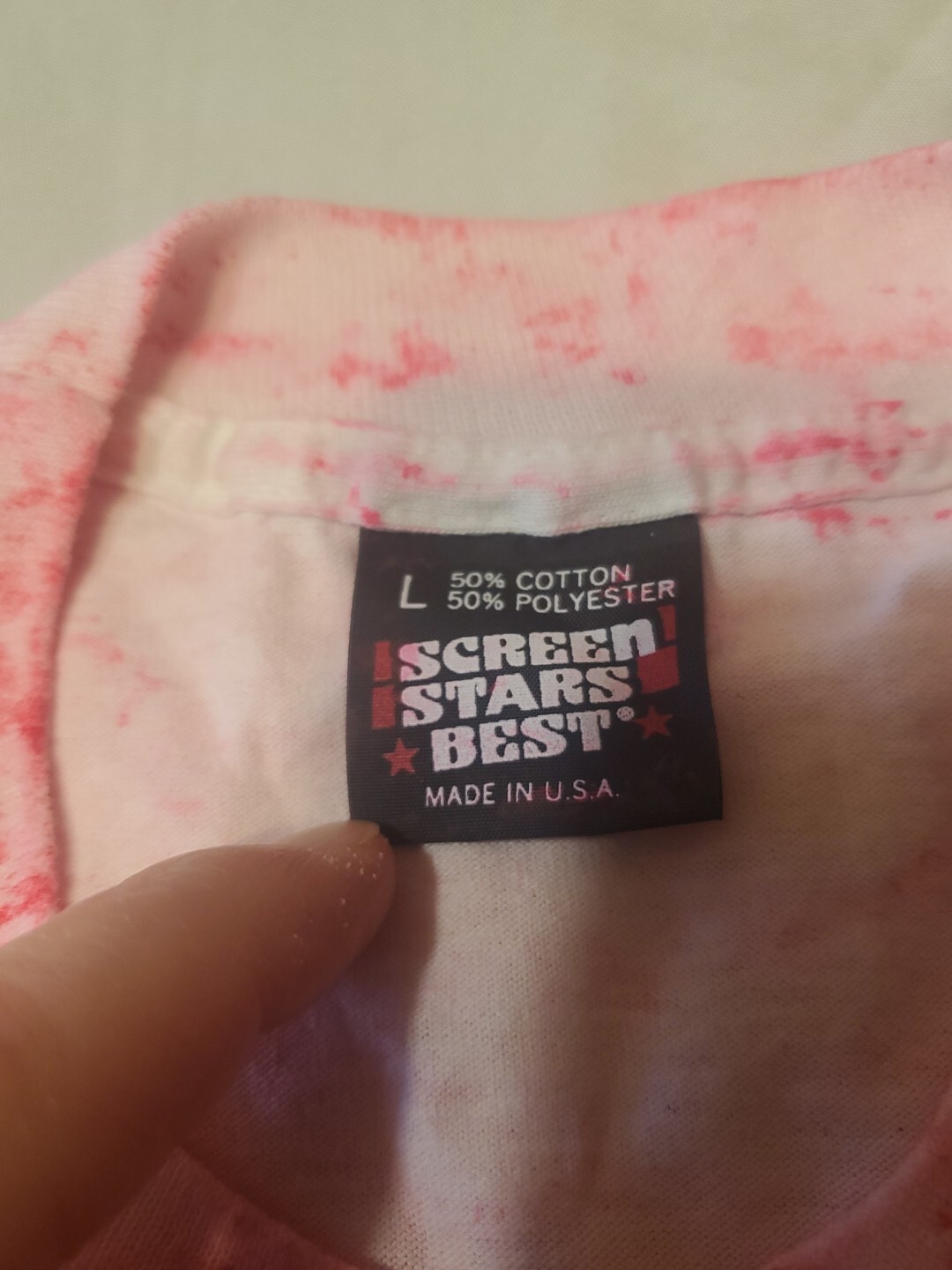 Vintage Mickey Gilley Endless Tour T-Shirt Size Large USA Made Pink C4