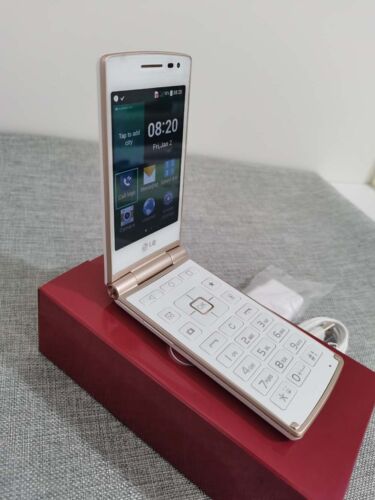 LG Smart Wine D486 Push Flip Button Mobile Phone 4GB White SIM Unlocked