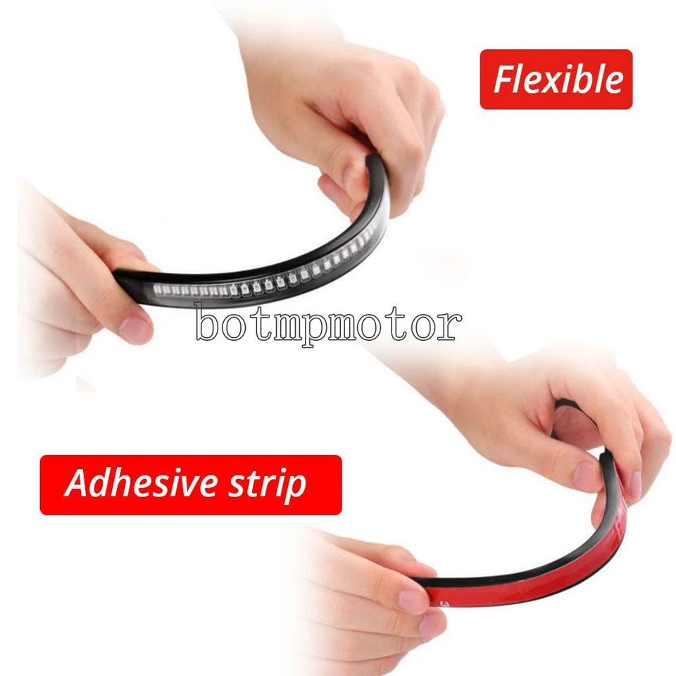 Tira de luz trasera de freno LED para Suzuki Intruder 600 800 1400 1500 Volusia VL VS Foto 3 de 4