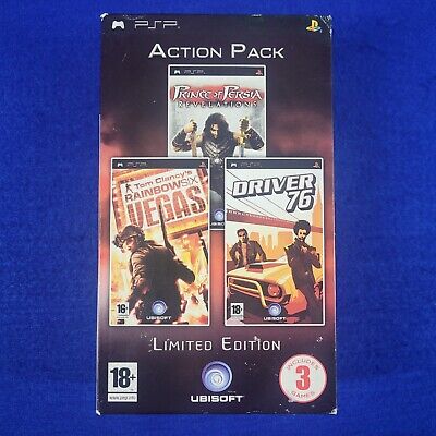 Buy Action Pack: Prince of Persia Revelations, Driver 76, Rainbow Six Vegas  PSP CD! Cheap price