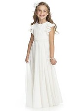 Long Girl's First Communion Dress Juniors Long Bridesmaid Flower Girl Dresses