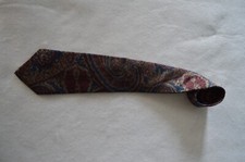 Bugatti Men's Necktie Multicolor Paisley Pattern 100 Italian Silk Made In USA