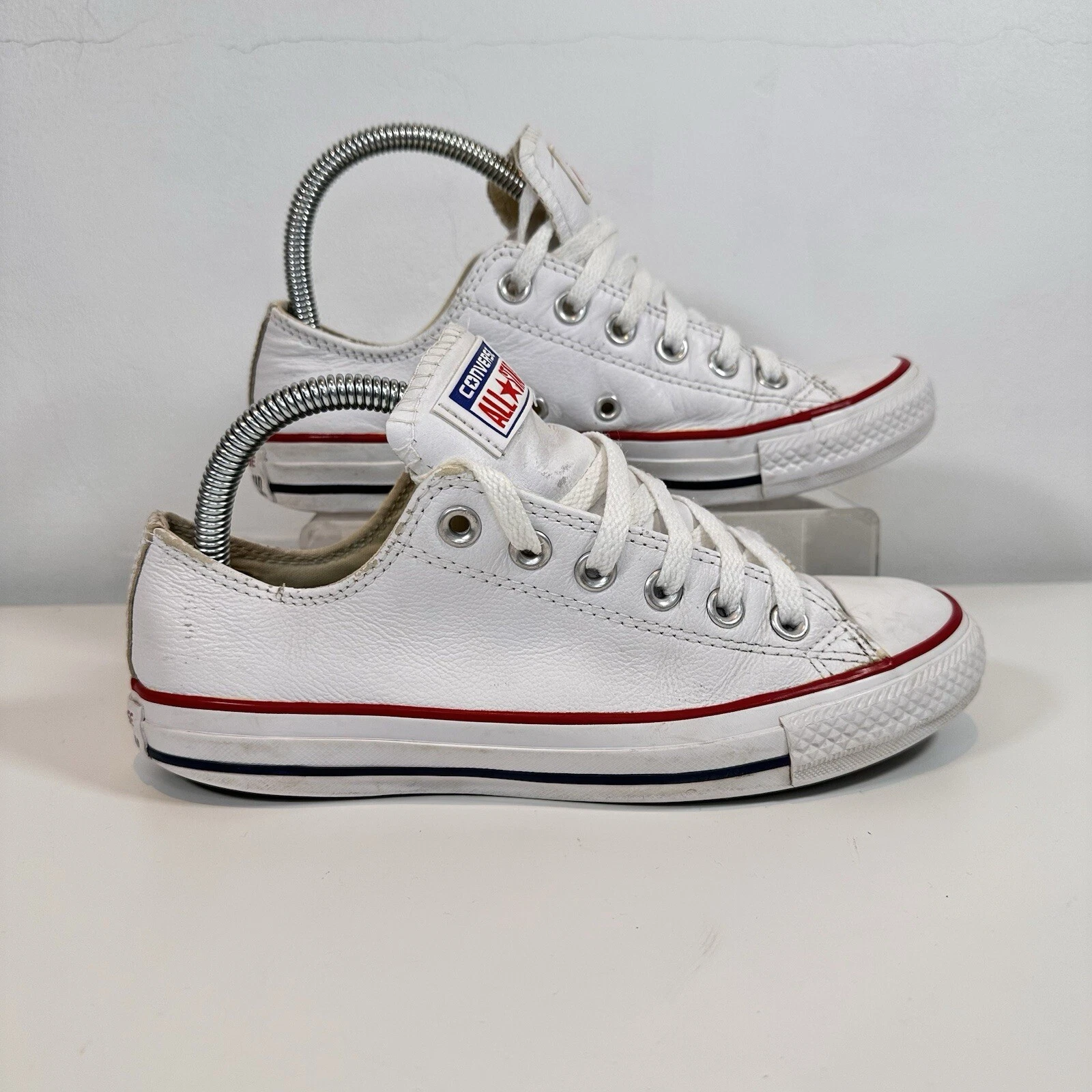 Scarpe da ginnastica Converse All Star Chuck Taylor donna UK 5 tomaia in pelle bianca