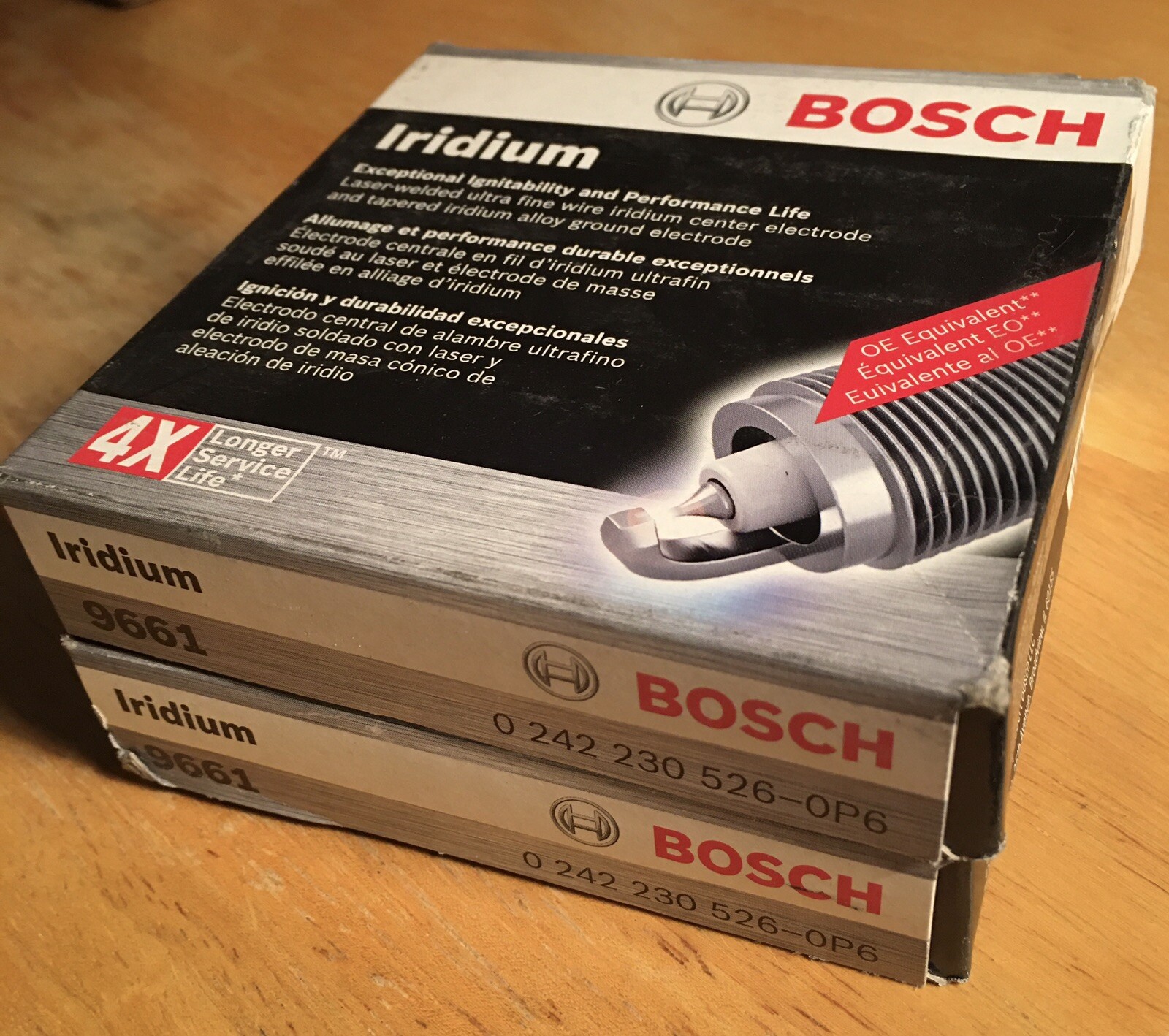 EIGHT 8 Bosch 9661 Spark Plugs ULTRA FINE WIRE IRIDIUM 02422305260P6 FAST SHIP