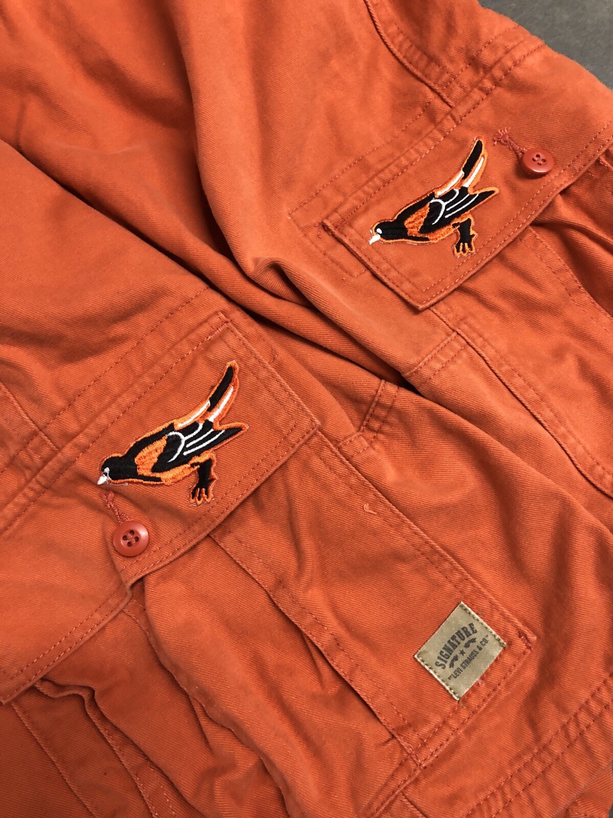 2000’s Levi’s Baltimore Orioles Custom Patch Logo… - image 3