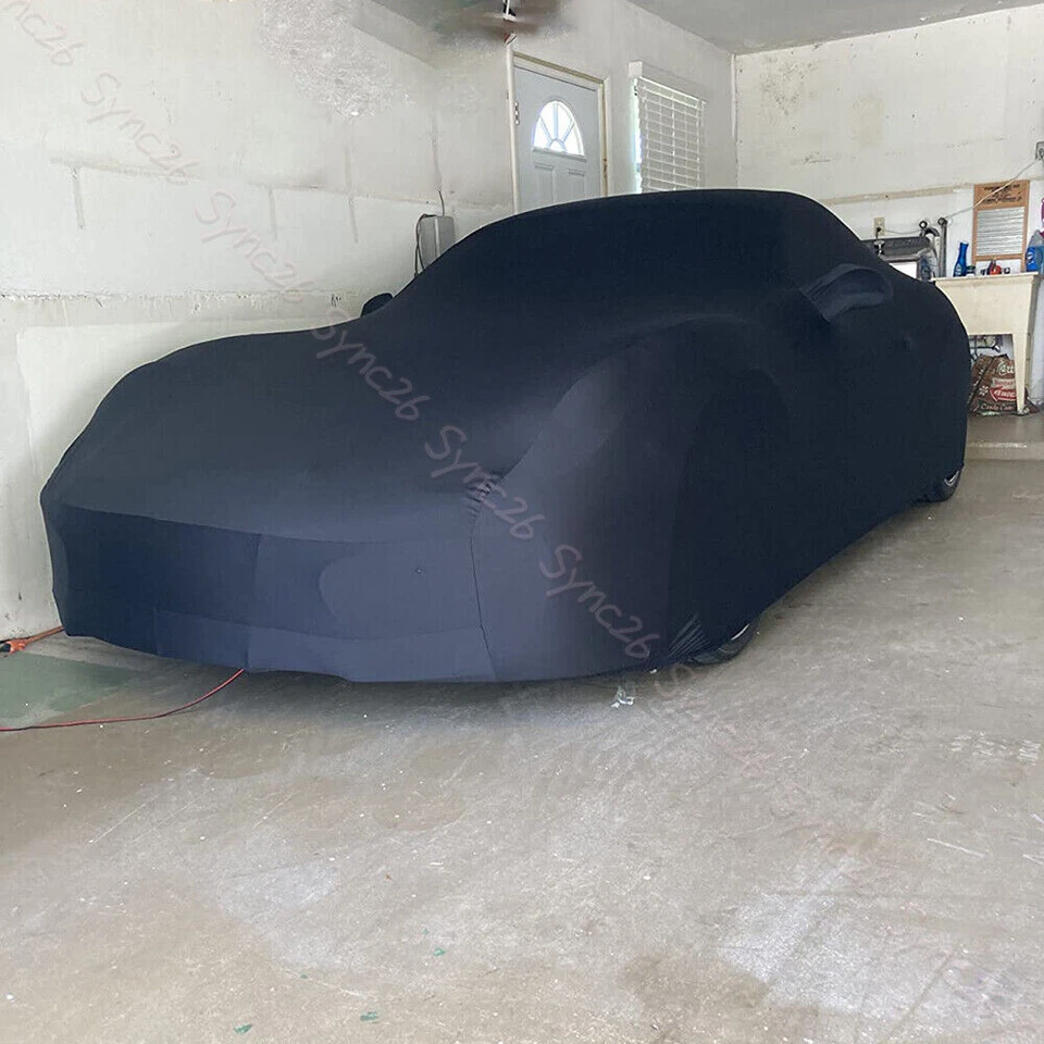 Cubierta interior de coche satinada elástica a prueba de polvo negra para Jaguar tipo S Foto 4 de 4