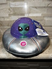 Over the Moon Plush Alien UFO Animated Lights Spins 9" Toy 3 New