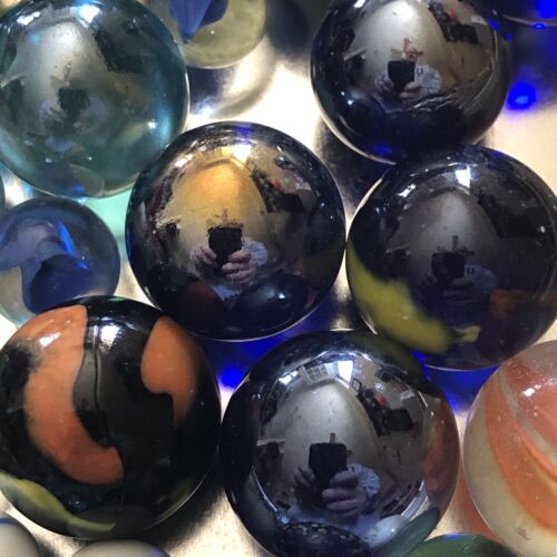 ESTATE FIND Mixed Vintage Marbles Lot W/SHOOTERS.LOT E - Picture 8 of 18