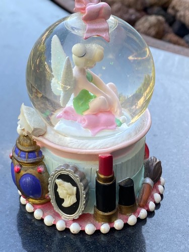 Walt Disney Disneyland Souvenir Tinkerbell Makeup Compact Mini 3" Snow Globe - 第 5/11 張圖片