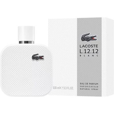 Lacoste L.12.12 Blanc cologne for Men EDP 3.3 / 3.4 oz (100ml) New in Box Sealed