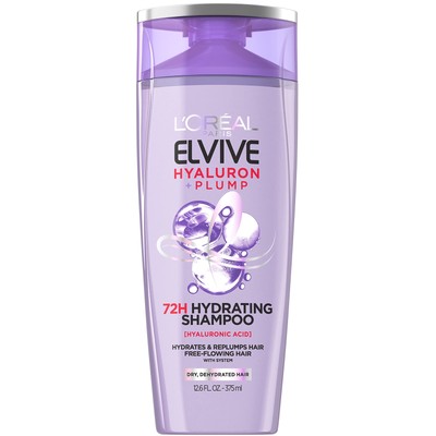 L'Oreal Paris Elvive Hyaluron Plump Hydrating Shampoo for Dehydrated Dry Hair...
