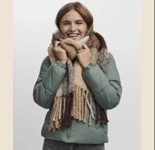 Recycled Maroon Chelsea Large Scarf