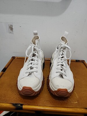 Converse Run Star Motion High Platform Women's Shoes White Black Gum Size 8.5