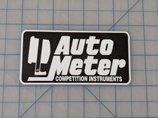 Auto Meter Racing Sticker Decal - Black And White Monochromatic Auto Meter Racing Sticker Decal - Black And White Monochromatic