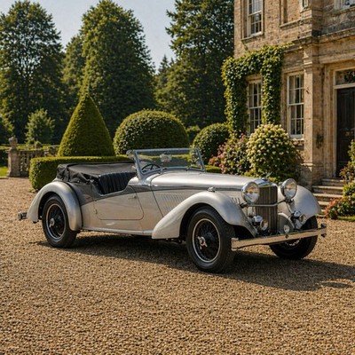 Alvis Speed 25 Classic Car Wall Art Poster Vintage Auto