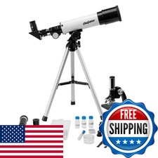 Educational Insights GeoSafari Telescope  Microscope Set - Science Kit with Ref