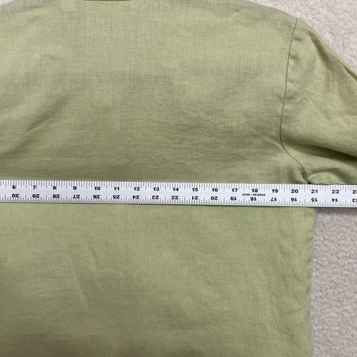 Linen Tunic Top Women’s Medium Green 3/4 Sleeve Lagenlook Liz Claiborne - 第 4/10 張圖片
