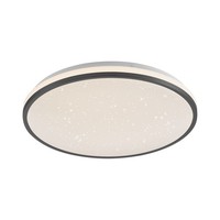 Led Deckenlampe Rund Ø 38 Cm Schwarz Weiß 3000 K 2630 Lm Deckenleuchte