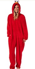 Adult Sesame Street Elmo One Piece Costume Small