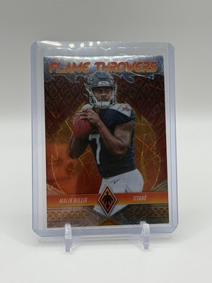 2022 Panini Phoenix - Flame Throwers Malik Willis #FT-29 Red /199 (RC)