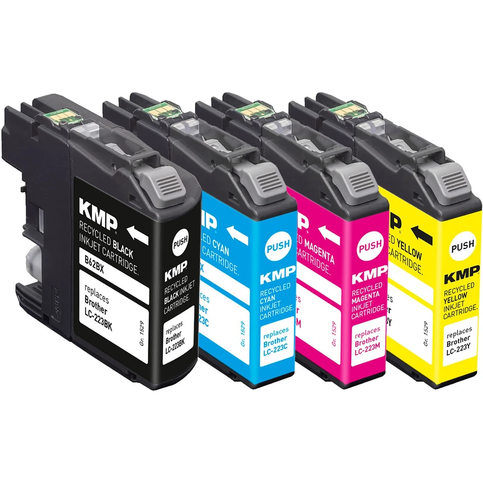 KMP Tintenpatrone für Brother LC223BK, LC223C, LC223M, LC223Y Multipack