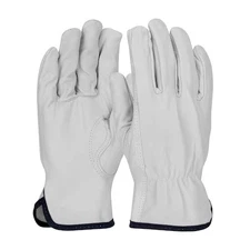 Pip 71-3601/M Leather Drivers Gloves, Goatskin, Shirred Slip-On, Keystone